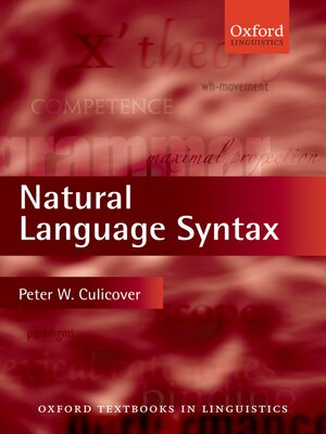 cover image of Natural Language Syntax
